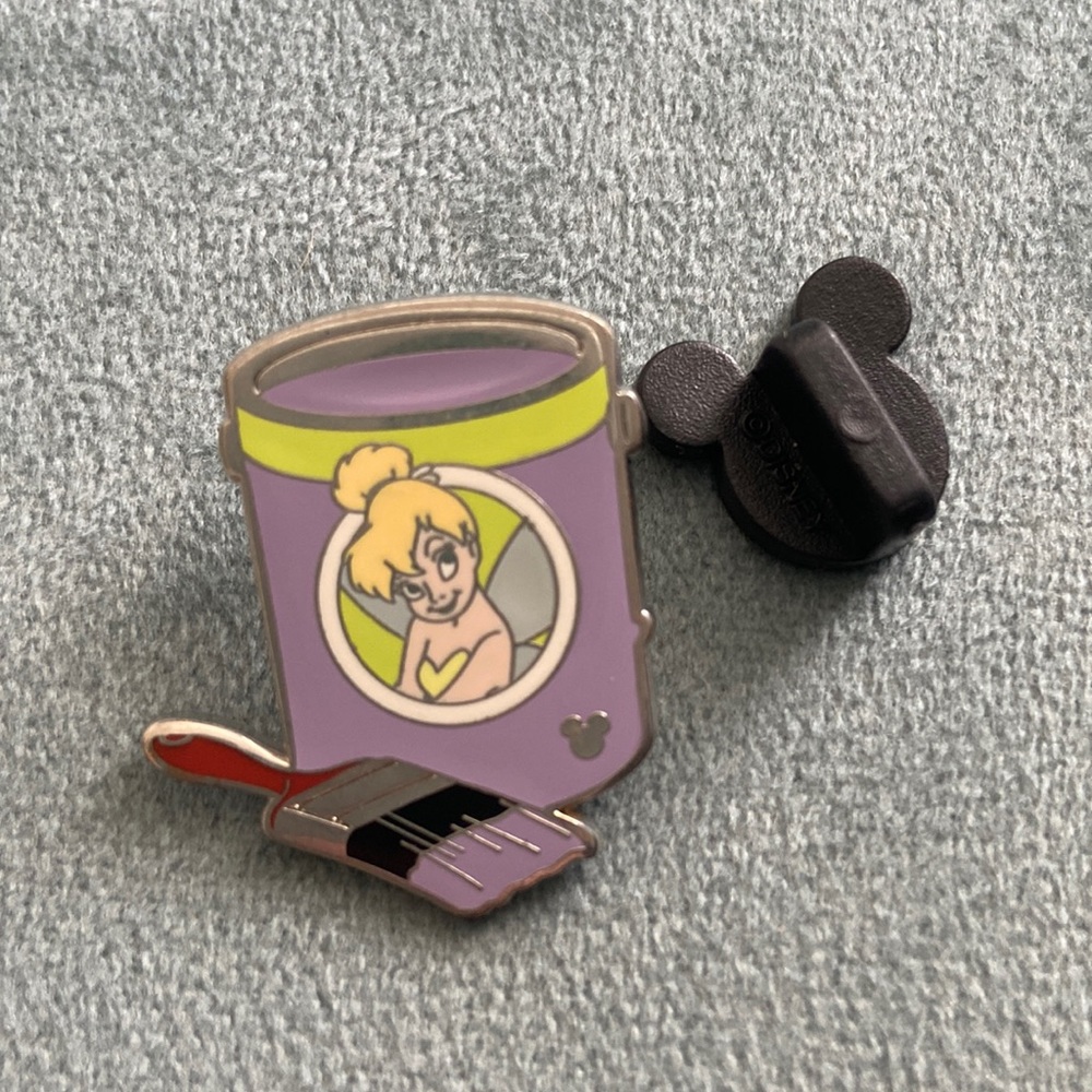 Tinkerbell hidden mickey paint can Disney pin